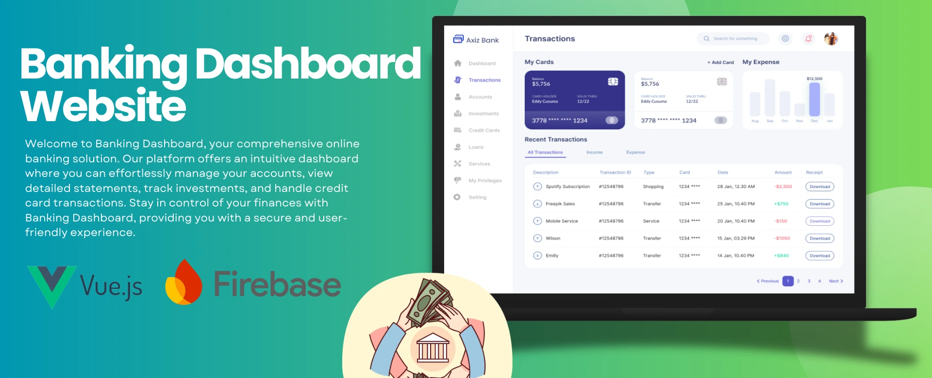 Banking Dashboard Website